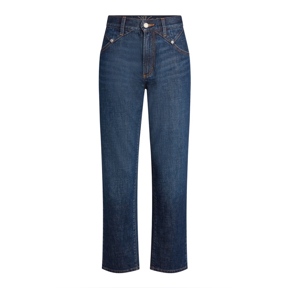 Daily Blue Nidra High Rise Straight Leg Jeans Medium Wash 25 NWOT
